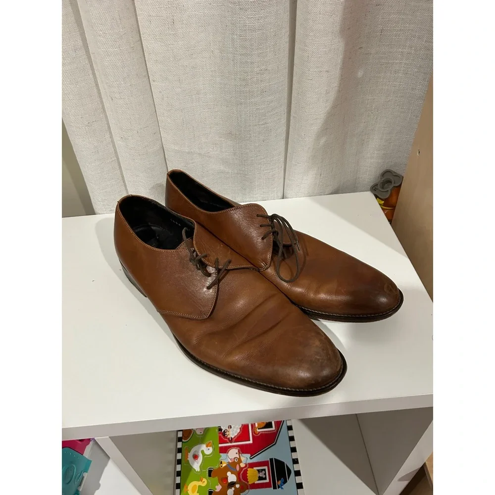 To Boot New York by Adam Derrick Mens Brown Leather Dress Shoes Size 13